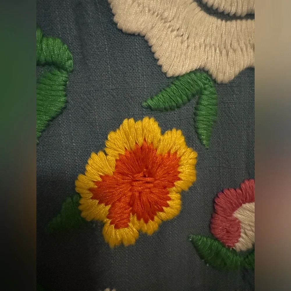 Frances Valentine Floral Embroidered Caftan - Picture 5 of 7